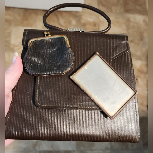 Pair of vintage 30s handbags - Picture 6 of 12